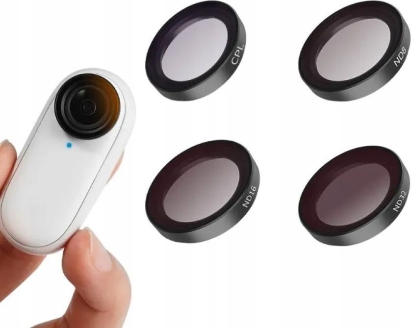 Filtr Telesin Zestaw Filtrów 5w1 Filtr Cpl Nd8 Nd16 Nd32 Do Insta360 Go 2 / 3 / Go2 / Go3 / Telesin / Is-flt-go3
