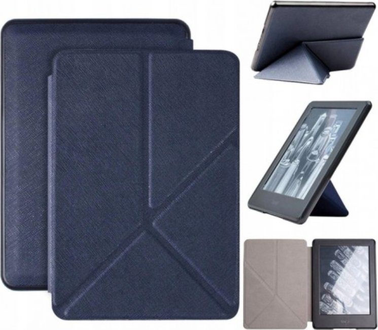 Etui do Amazon Kindle 10 origami Granatowy
