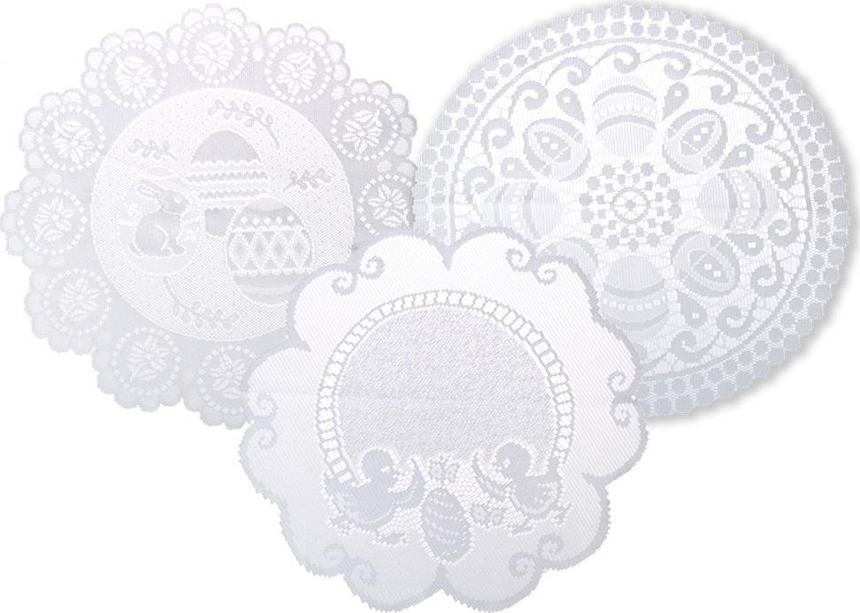 Serwetka na koszyczek z ażurowym wzorem