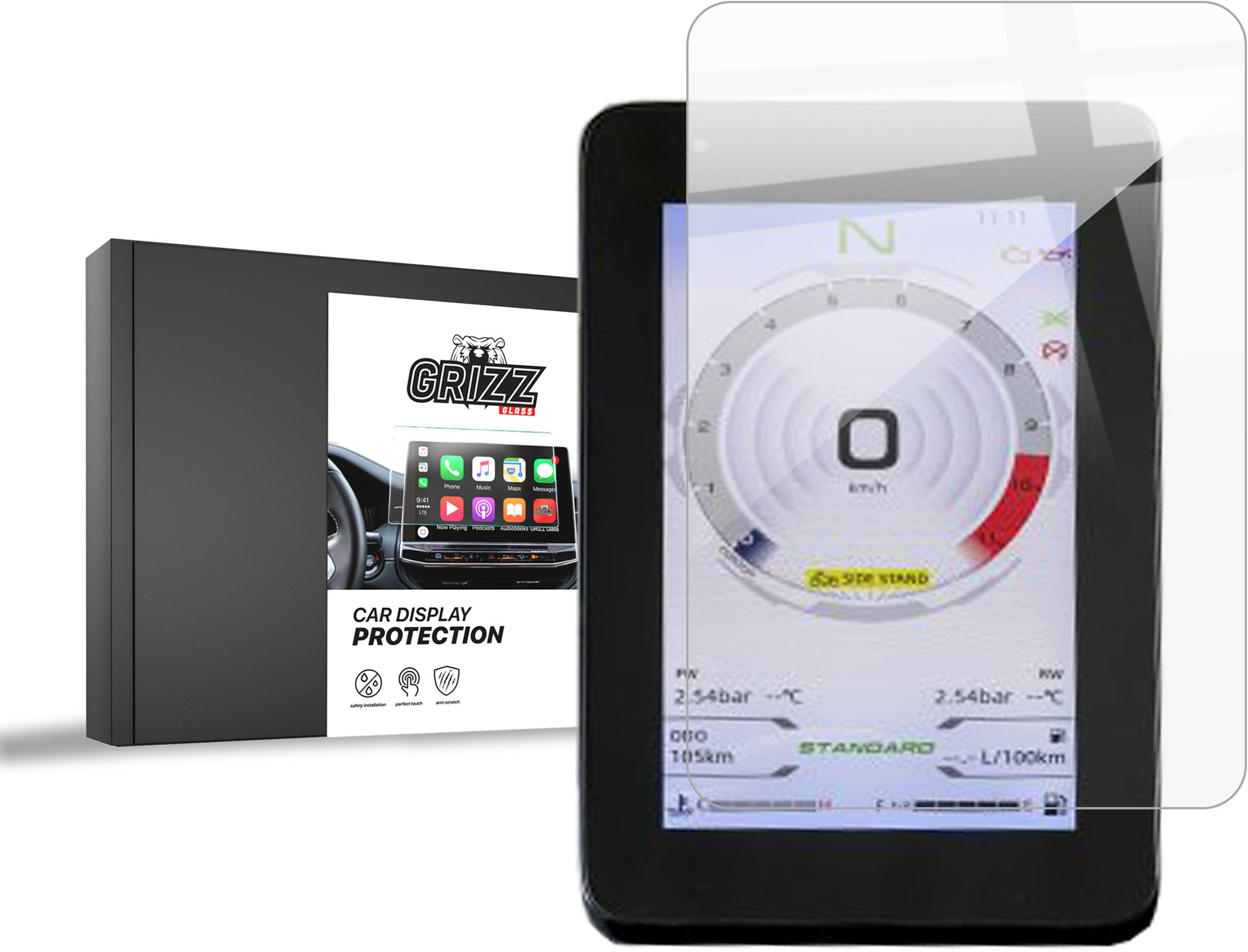 Folia ceramiczna GrizzGlass CarDisplay Protection do CFMOTO 800MT SPORT 7"