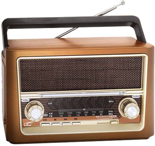 Radio przenośne LTC ELMA RETRO Bluetooth USB latarka