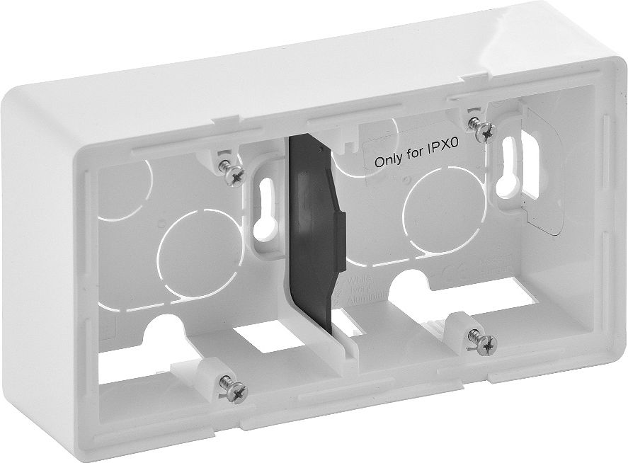 Legrand Puszka natynkowa Valena Life podwójna biała (754192)
