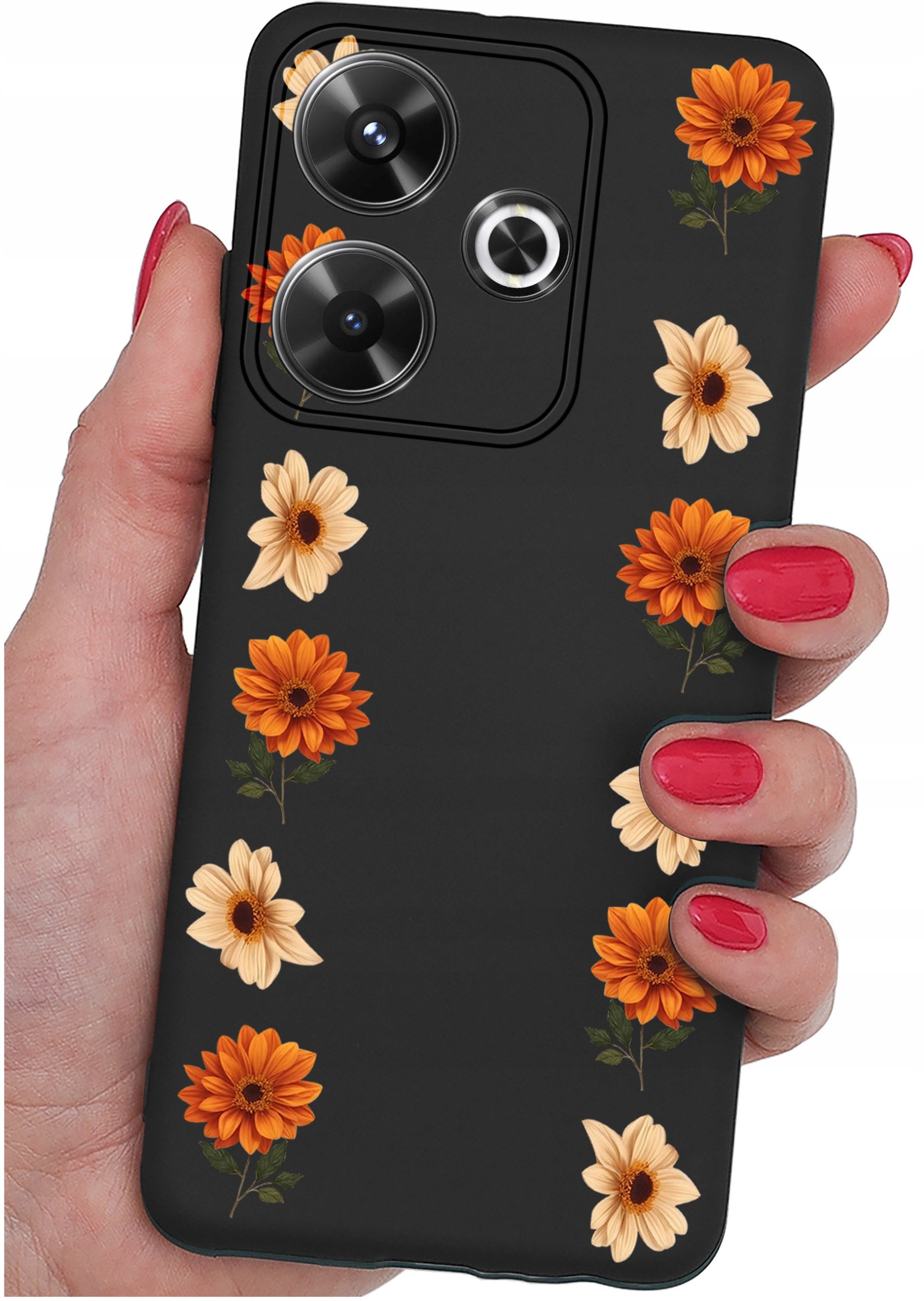 Etui do Xiaomi Redmi 13 4G WZORY |SILIKONOWE MATT CASE + SZKŁO 9H