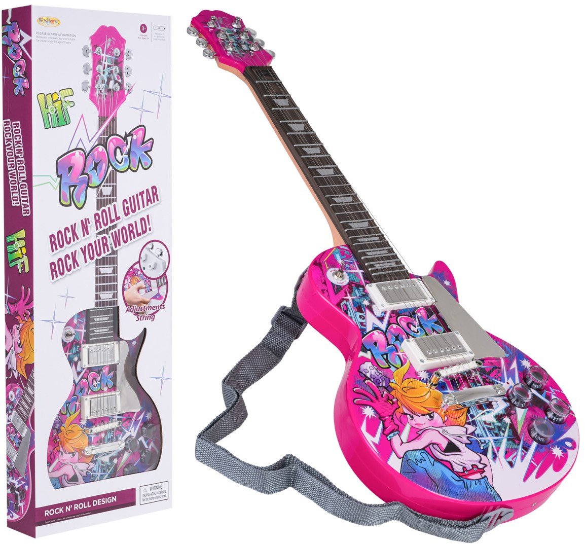 Zestaw Gitara Różowa