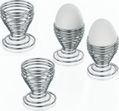 Kela Kieliszki Kela Globul na jajka, metalowe, 4 sztuki