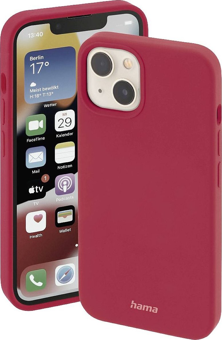 Hama Etui MagCase Safety iPhone 14 Plus Czerwony