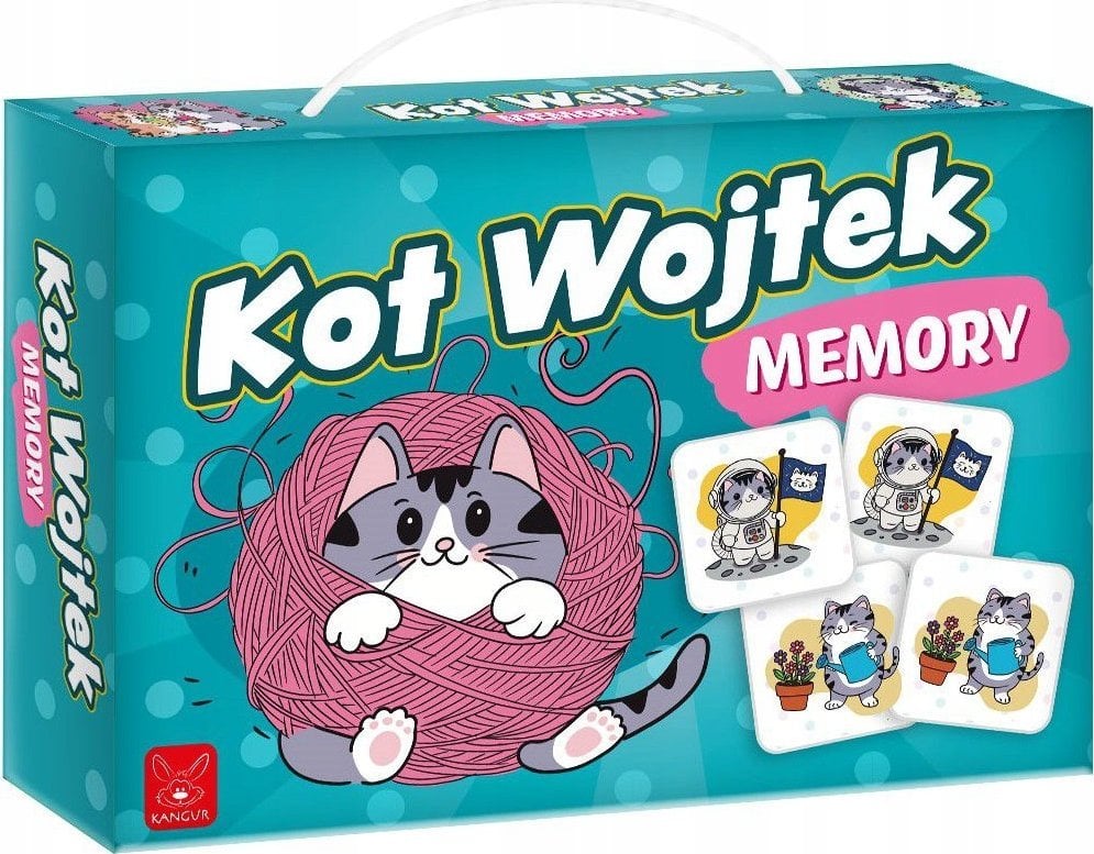 Kangur Memory. Kot Wojtek gra Kangur