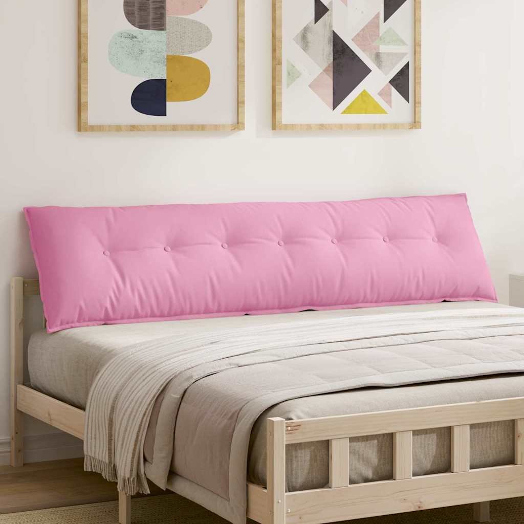 vidaXL Poduszka na plecy Różowy 200 x 19 x 50 cm materiał