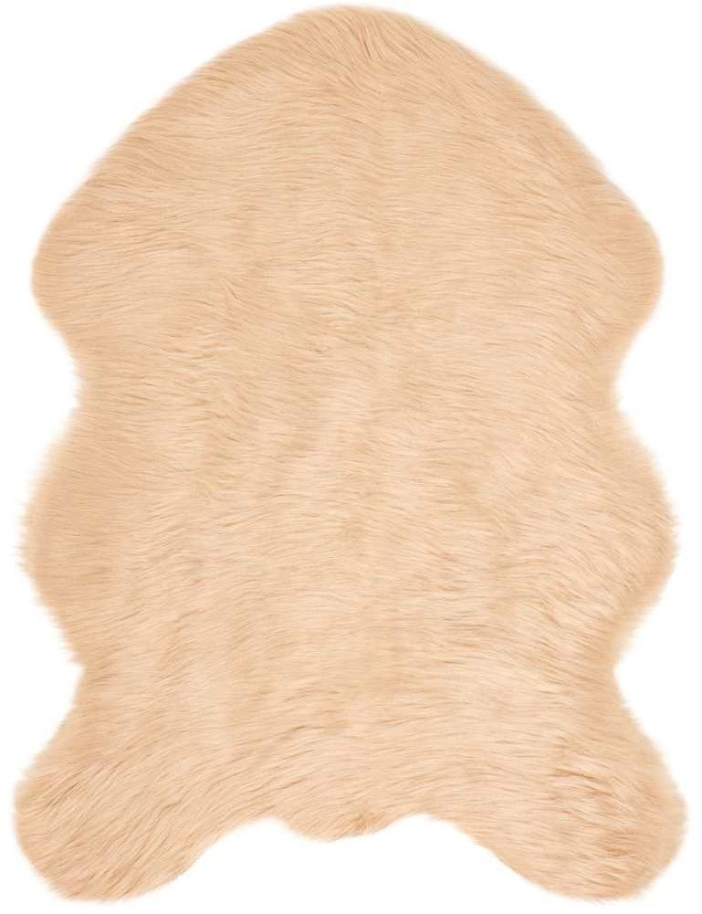 vidaXL Sztuczny dywan owczy beżowy 80 x 120 cm