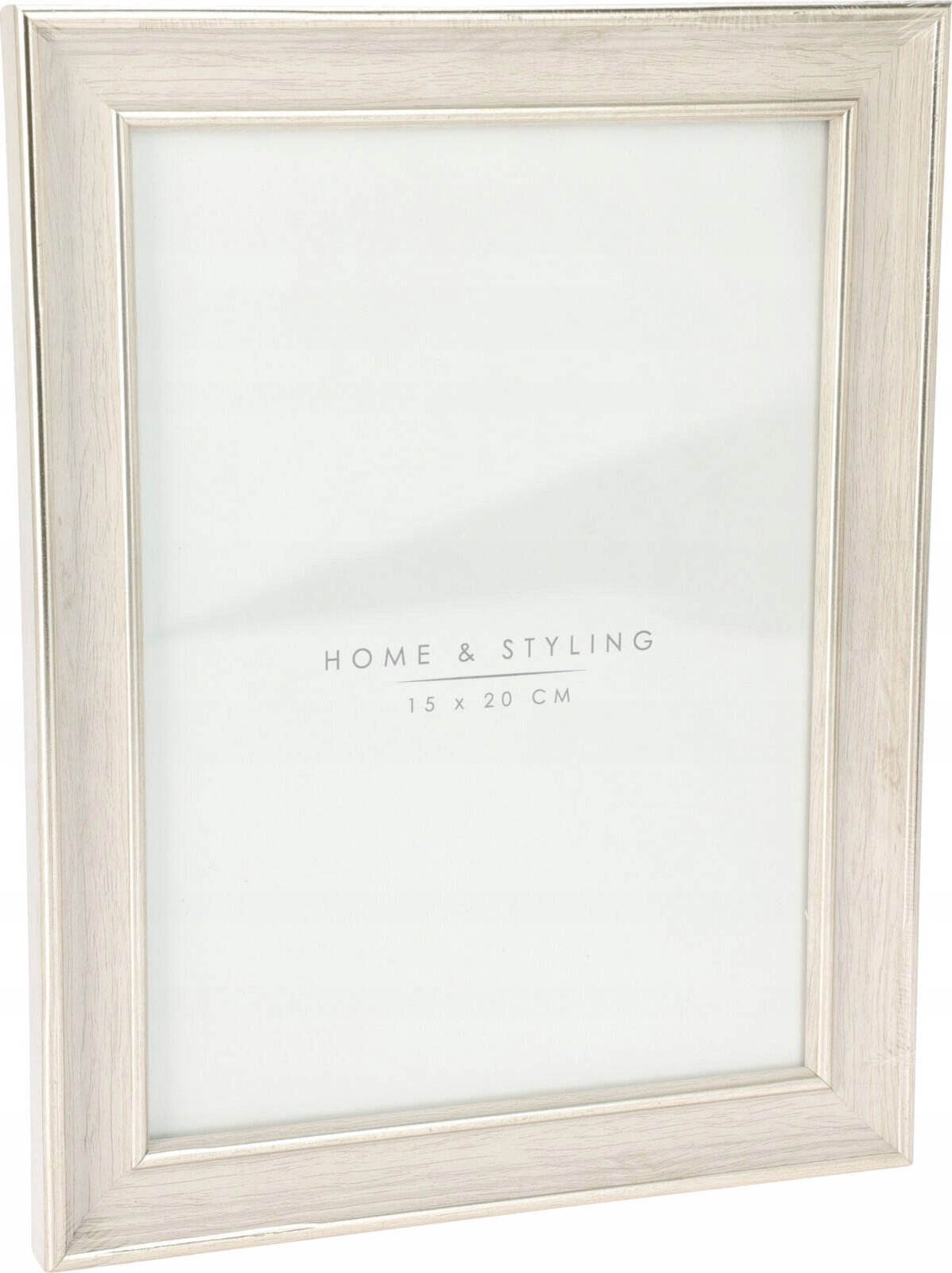 Ramka Home Styling Collection Ramka na zdjęcie, imitacja bielonego drewna,17 x 22 cm