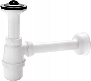 Syfon AKCES 19063 SYFON UMYWALKOWY BUTELKOWY SITKO NIERDZEWNE, KOREK PCV, FI32 // SUT.A.32-NIERDZ