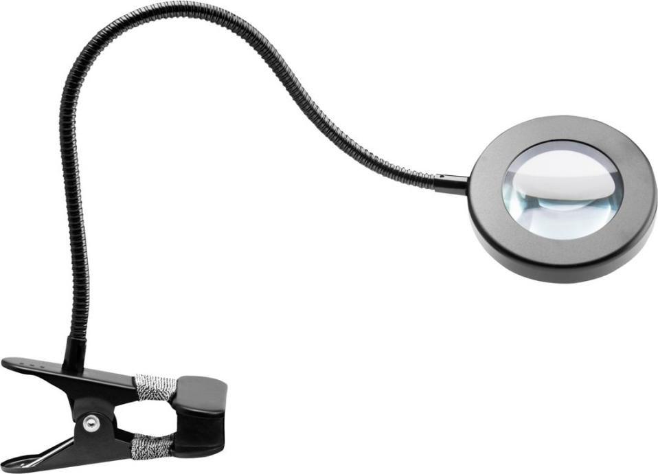 Activeshop LAMPKA LUPA LED SNAKE RING NA BIURKO CZARNA