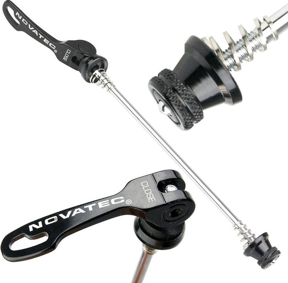 Novatec Zacisk QR Novatec NT-249RQ, szybkozamykacz do piasty tylnej, M5x145 mm, czarny