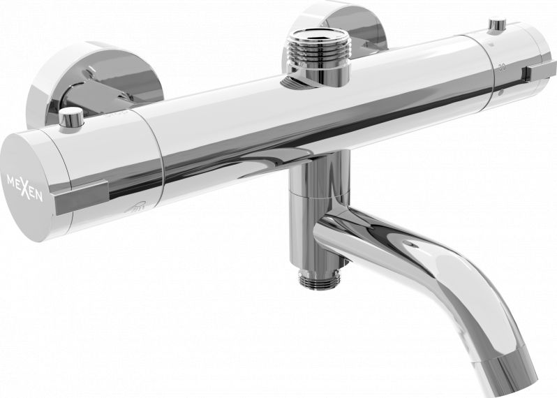 Bateria wannowa Mexen Kai ścienne chrom