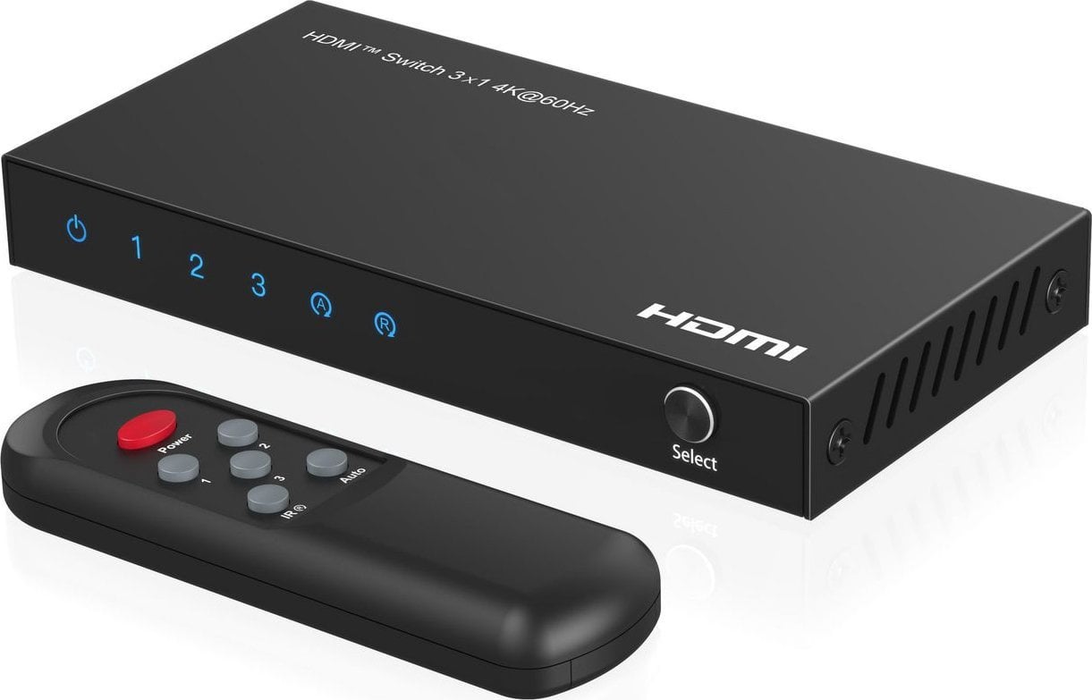 System przekazu sygnału AV MicroConnect Microconnect MC-HDMISWITCH0301-4K przełącznik wideo