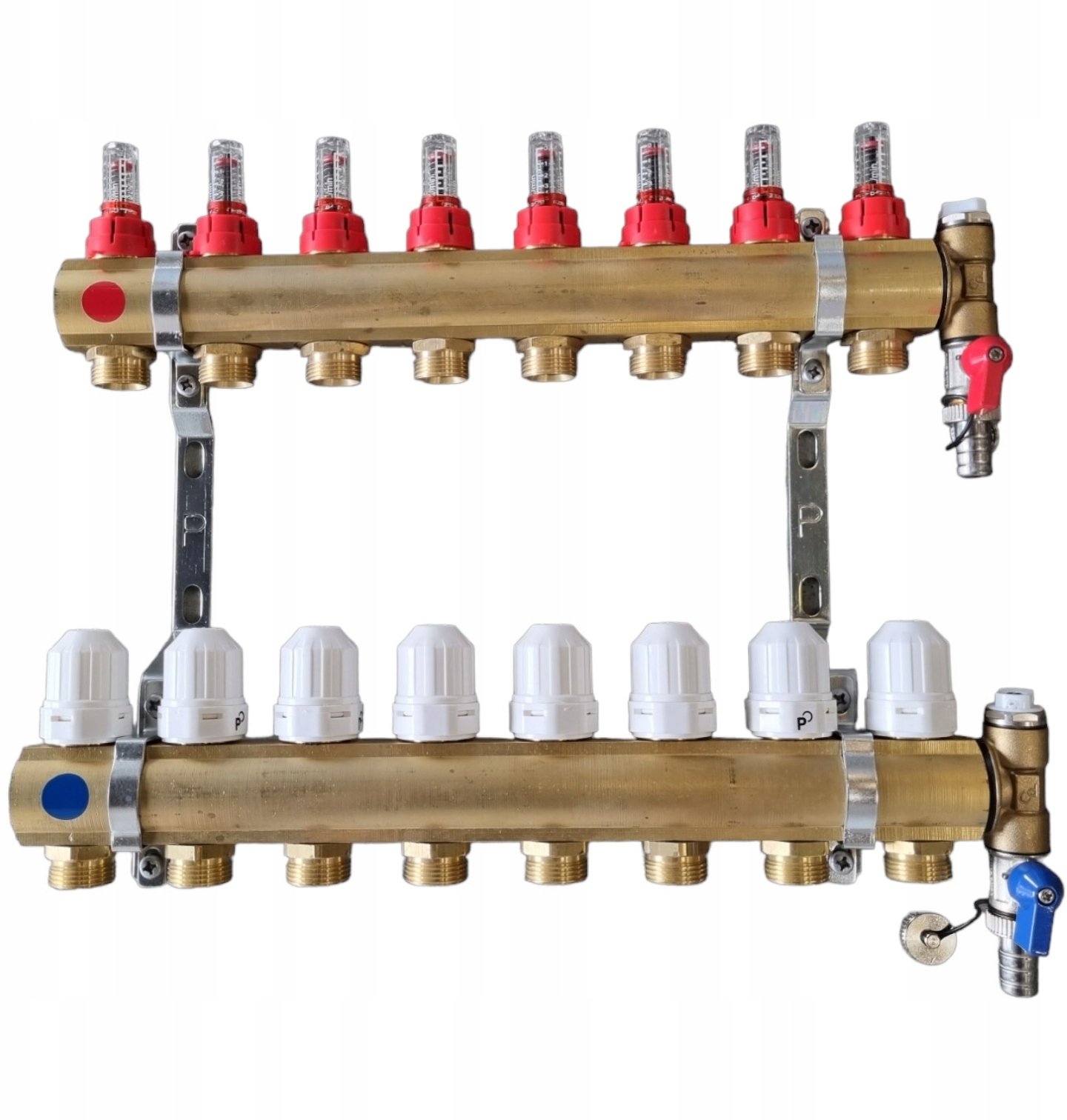 Perfexim PHA-107/1/S 8-obwodowy PN6 Rozdzielacz CuZn