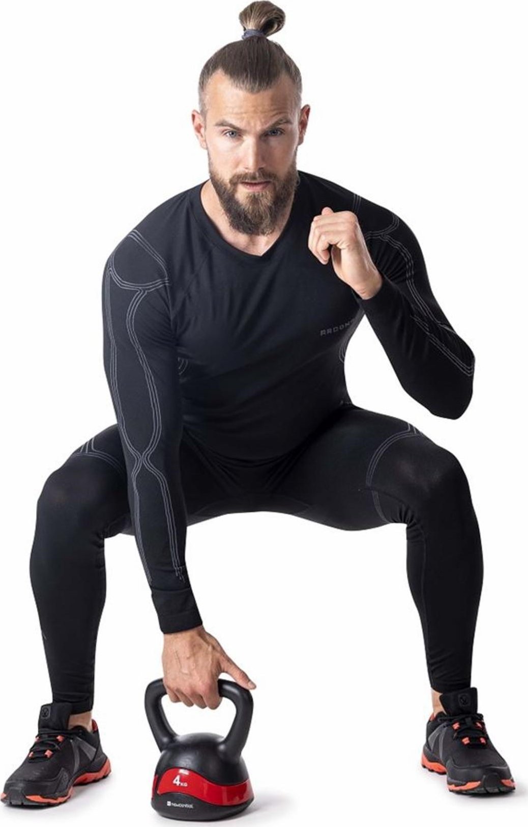 Ardon ARDON LYTANIX - Męska koszulka funkcyjna dł. rękaw 62% poliester, 36% nylon, 2% spandex, 200 g/m2 - czarny zielony H6170 S