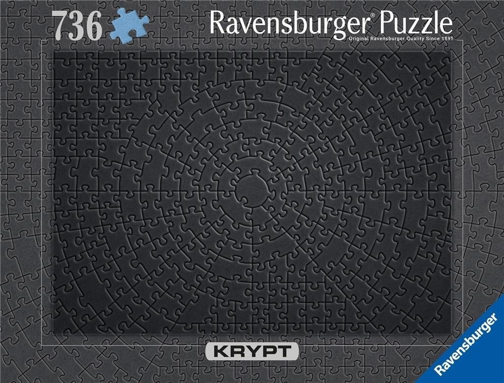Ravensburger Puzzle Krypt czarne 736 elementów