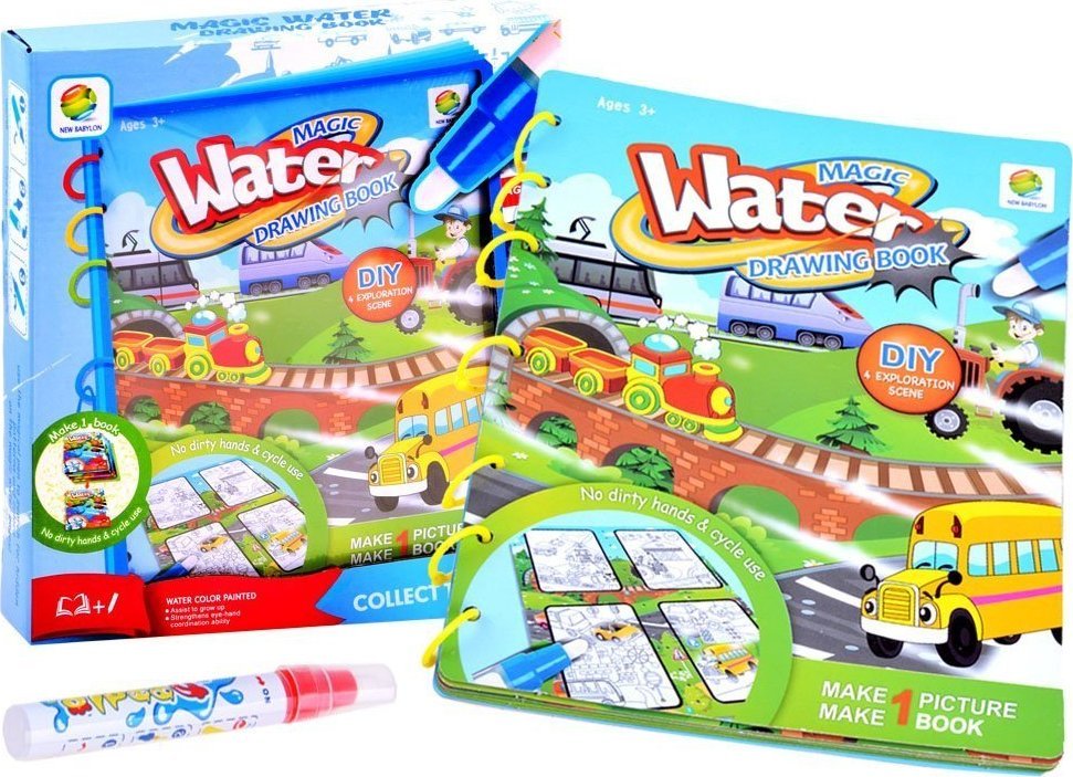 Jokomisiada Kreatywna wodna malowanka książka obrazek ZA2957