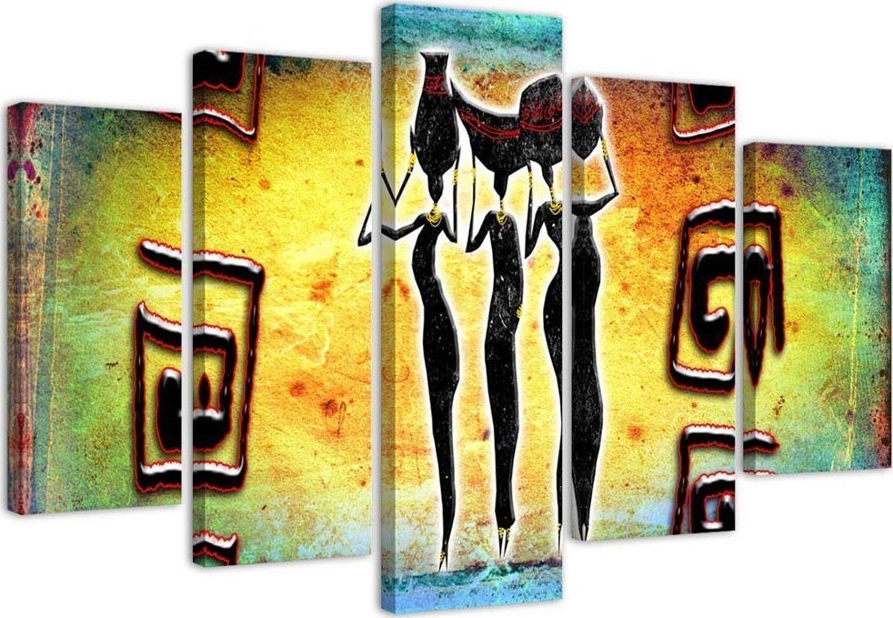 Feeby Obraz pentaptyk na płótnie, Tańczące gracje - 200x100