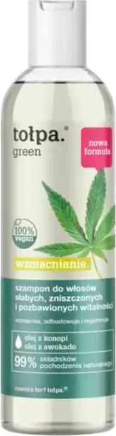 Tołpa green wzmacnianie szampon do włosów słabych, zniszczonych i pozbawionych witalności, 300 ml