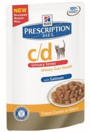 Hills Prescription Diet c/d Feline Urinary Stress z łososiem saszetka 85g
