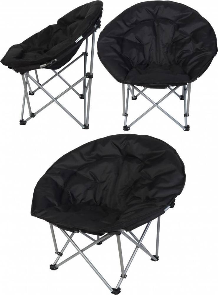 Enero FOTEL TURYSTYCZNY SKŁADANY TRIP 83x80x40CM CZARNY