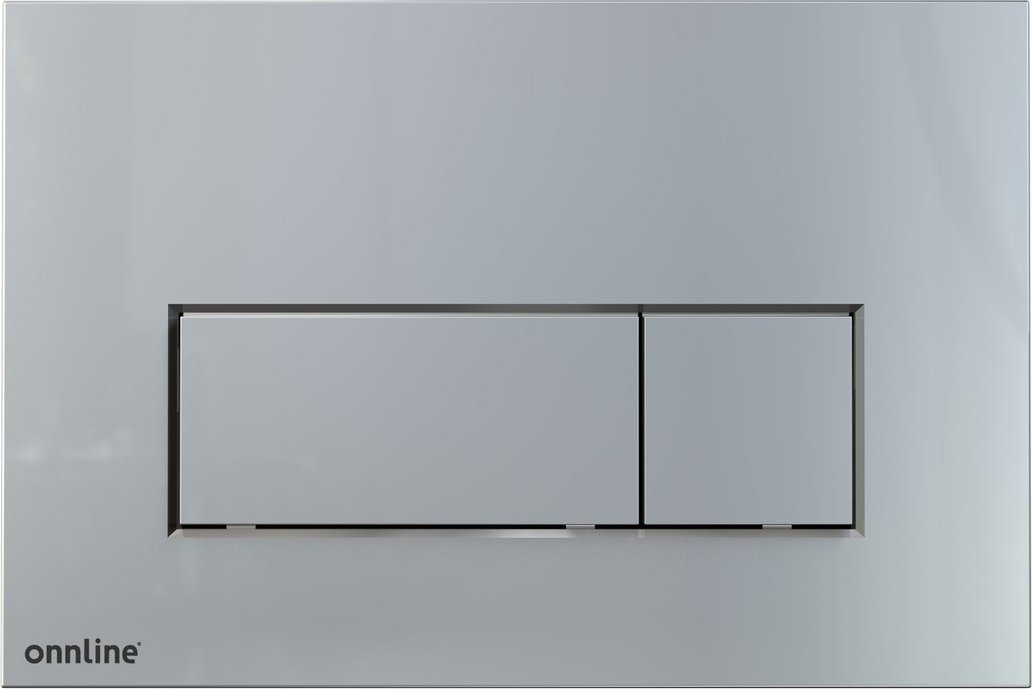 Przycisk spłukujący Onnline Przycisk spłukujący do stelaża WC podtynkowego Onnline, chrom-połysk