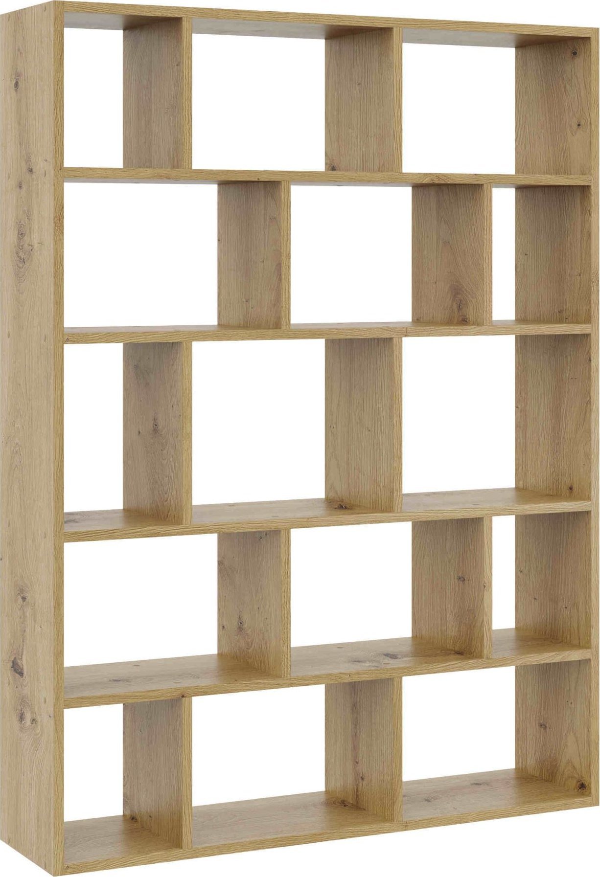 Tyletegotu Duży regał wiszący, półka ścienna, 105x18x141 cm, dąb artisan, mat