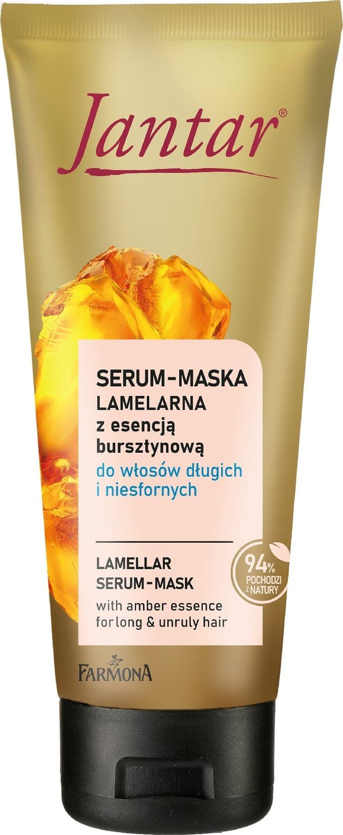 Farmona JANTAR Serum-maska lamelarna z esencją bursztynową do włosów długich i niesfornych 100 ml