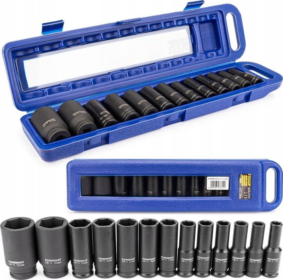 Powermat ZESTAW NASADEK UDAROWYCH NASADKI UDAR 13EL 10-32MM