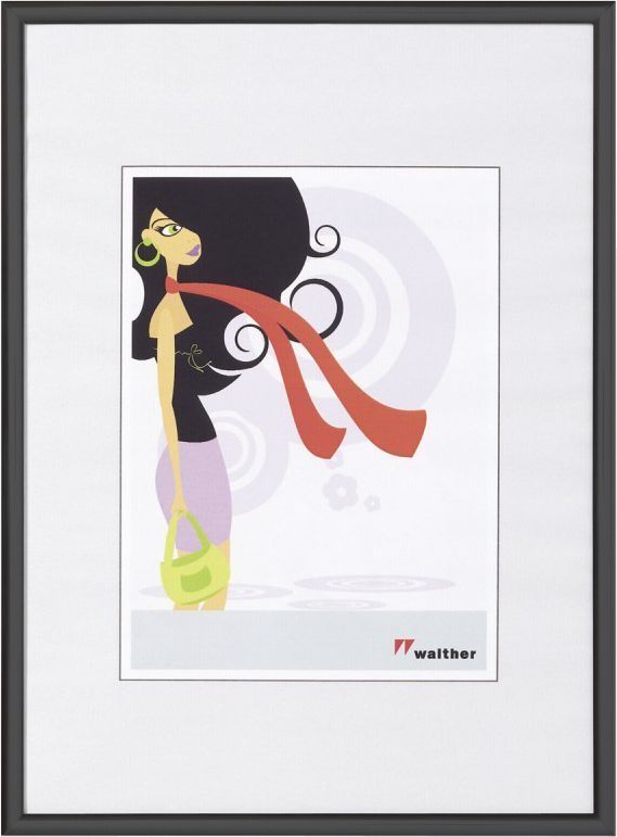 Ramka Walther New Lifestyle, 13x18, plastikowa, czarna (KV318B)