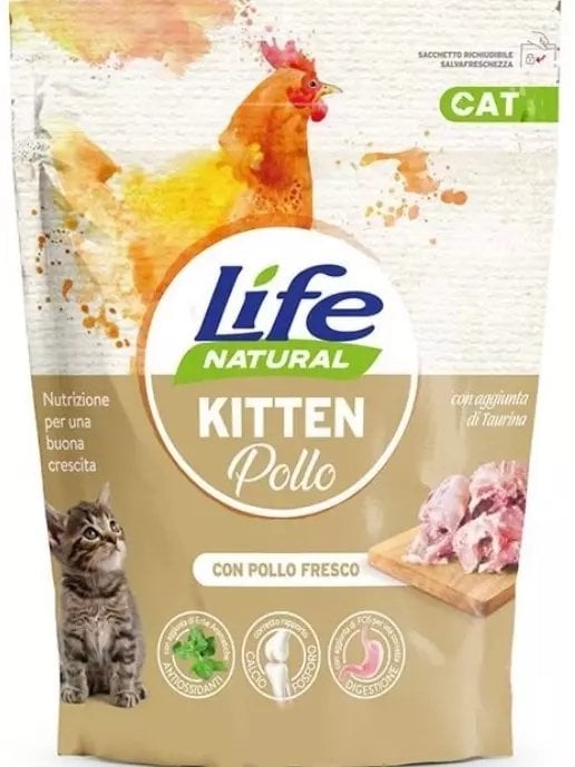 Life Pet Care Sucha Karma dla Kociąt Kurczak 800g