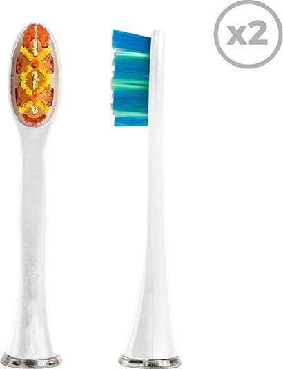 Końcówka Smiley Końcówki do szczoteczki sonicznej Smiley Pro Pro White 2 szt. biały