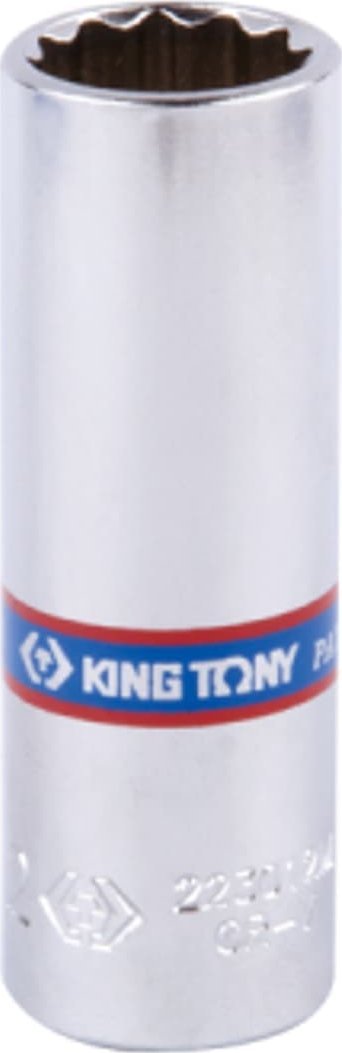 King Tony NASADKA DŁUGA 1/4" 8mm x 50mm, 12-kąt. Cr-V King Tony