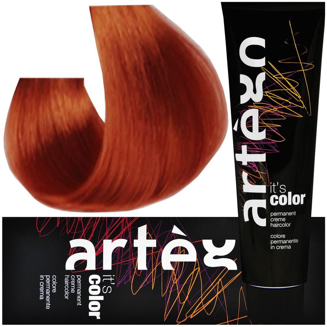 Artego Its Color Farba do włosów w kremie 150ml Ciemnopomarańczowy Blond (6.40-6k0)