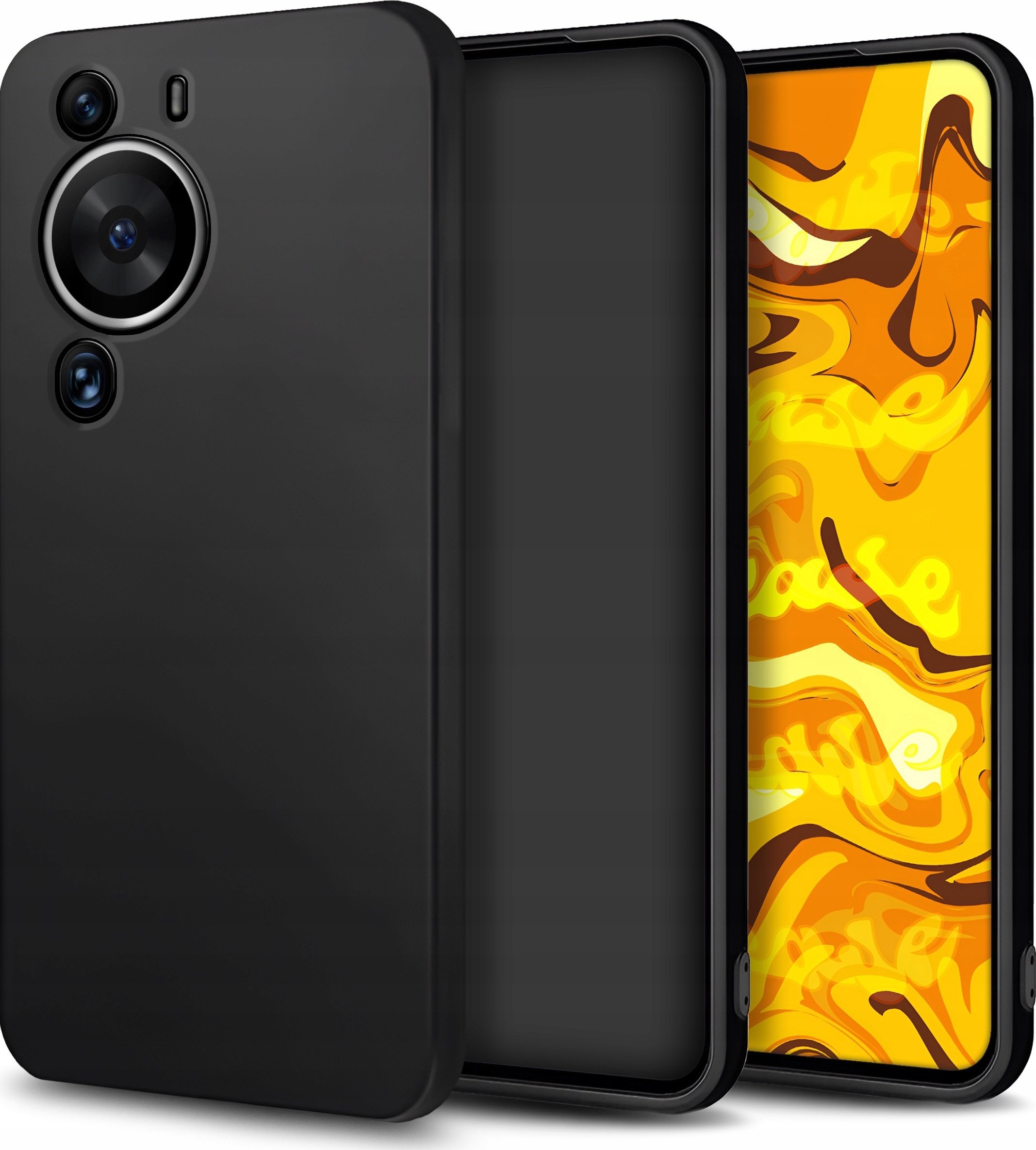Hello Case Etui do Huawei P60 / P60 Pro (Czarne, Matowe, Obudowa Slim, Silikon)