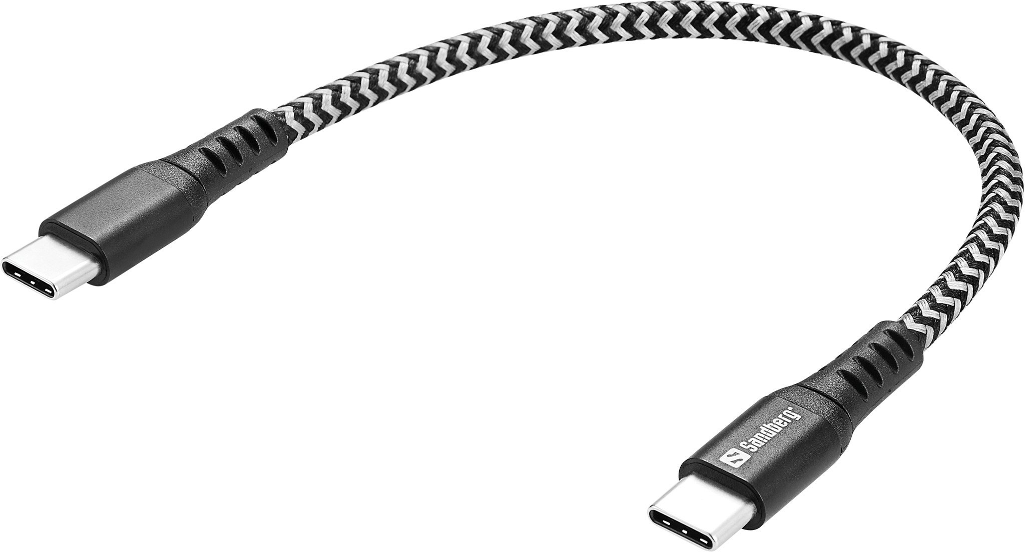 Kabel USB Sandberg USB-C - USB-C 0.2 m Czarny (441-66)