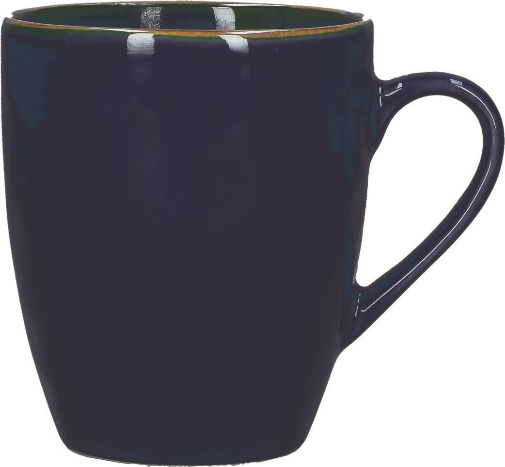 NPC Polska Rose&Tulipani Zestaw 4 kubków śniadaniowych z uchwytem z kamionki 430 ml kobaltowy