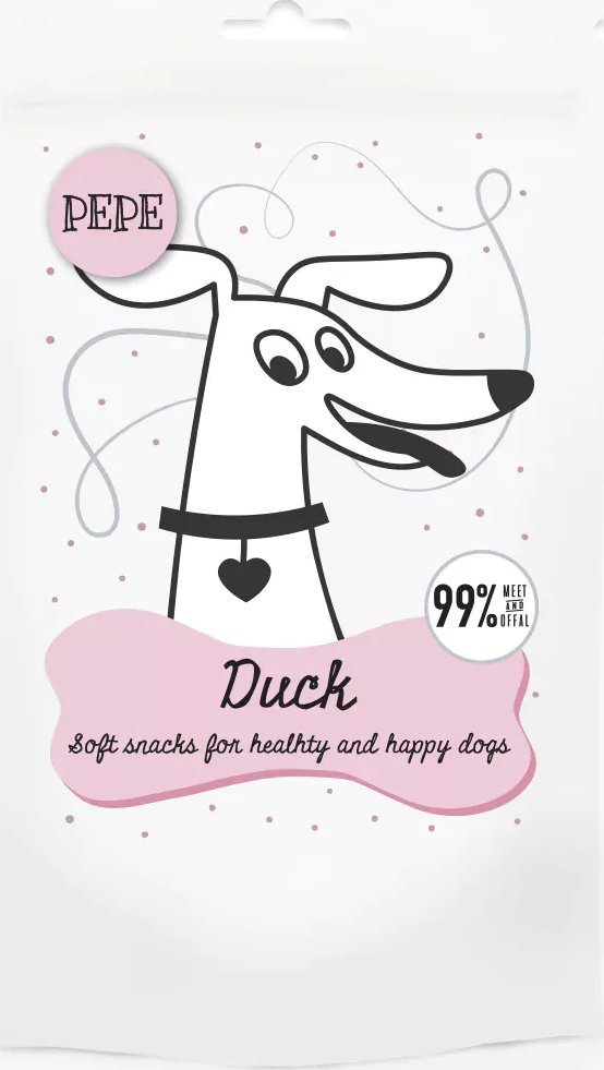 Paka Zwierzaka Paka Zwierzaka Pepe Mini Chunkies Kaczka Przysmak Dla Psa 80 g