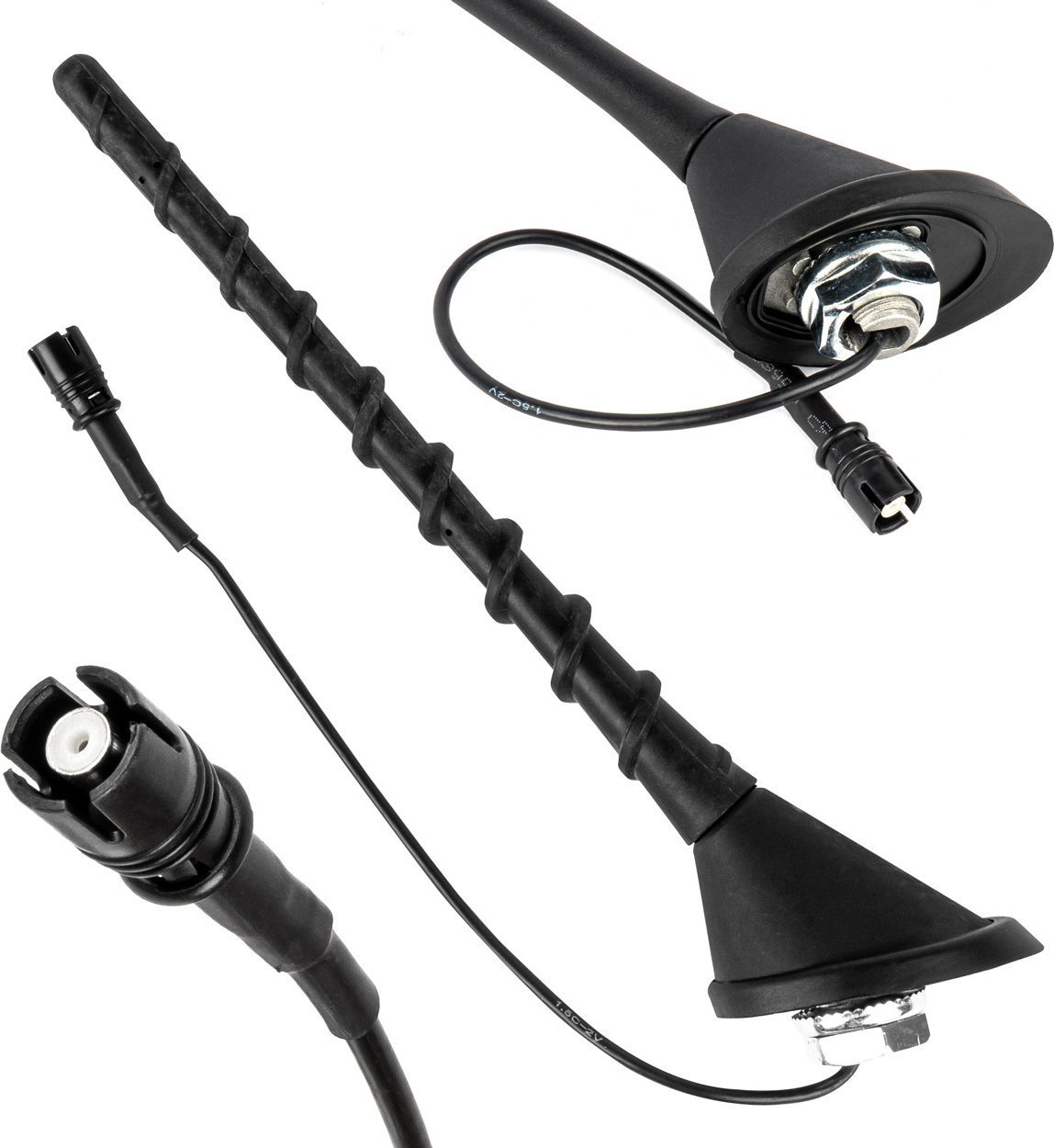 Antena samochodowa uniwersalna bat maszt z wzmacniaczem raku-2 ant09 amio-04153