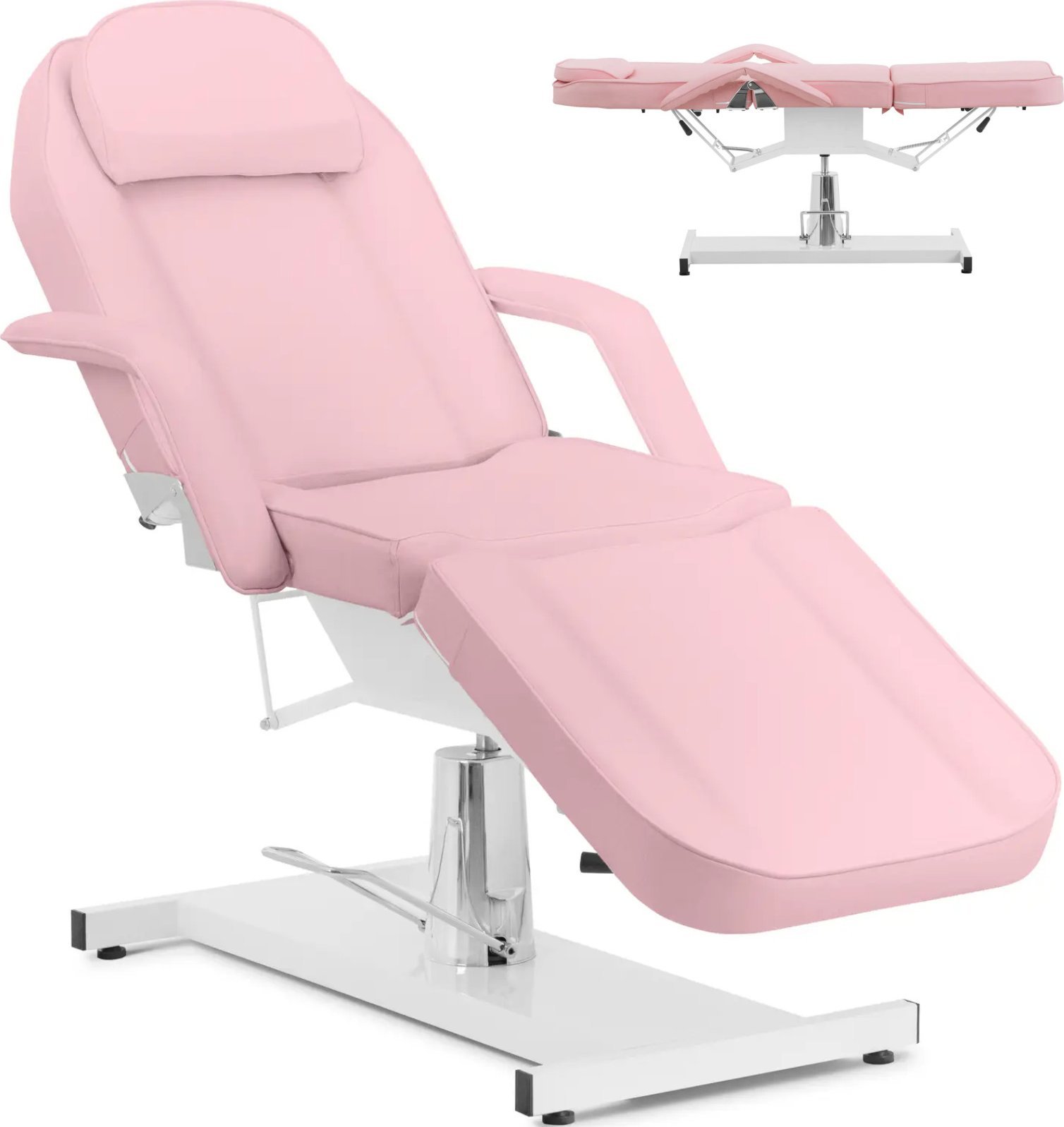 Fotel kosmetyczny do tatuażu masażu spa CAPUA - różowy Fotel kosmetyczny do tatuażu masażu spa CAPUA - różowy