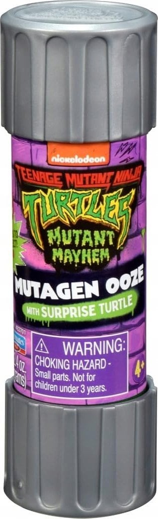 TMNT TMNT blue ooze cannister with figure, assort., 83701