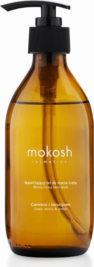 Mokosh Mokosh, Nawilżający żel do mycia ciała Czereśnia z bursztynem, 300 ml