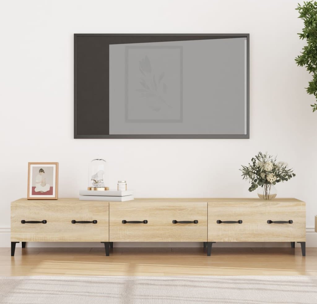 vidaXL vidaXL Szafka pod TV, dąb sonoma, 150x34,5x30 cm