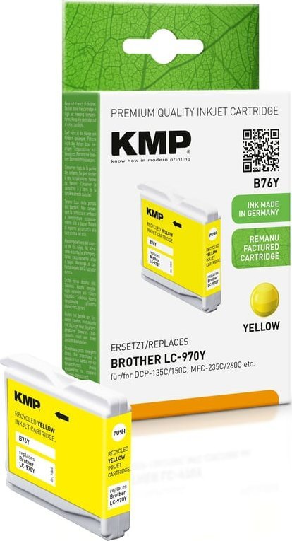 KMP Printtechnik AG KMP Patrone Brother LC-970Y 300 S. yellow