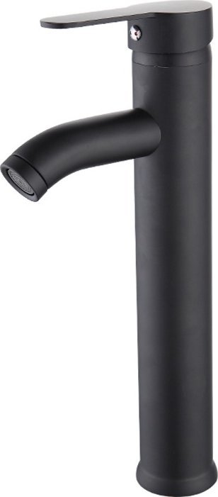 Bateria umywalkowa Delvant DELVANT ROUND BATERIA UMYWALKOWA STAL CZARNA