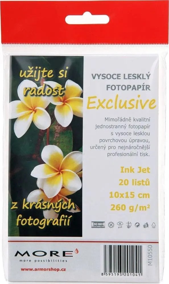 Armor ARMOR MORE Papier fotograficzny Exclusive 260g,10x15 / glossy,20 ark., photo 10x15cm