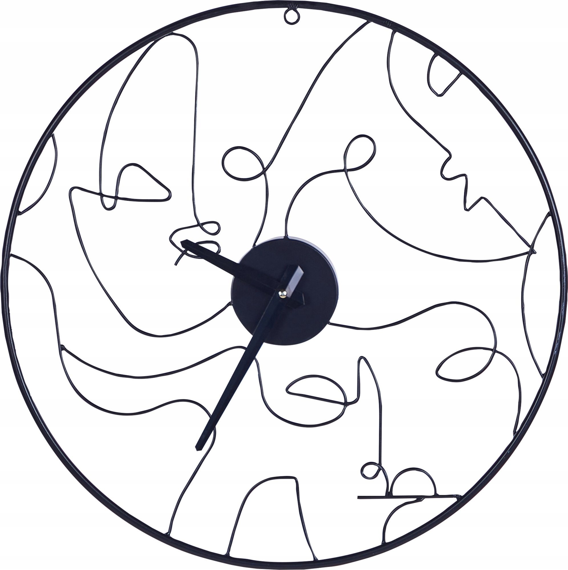Beliani Zegar ścienny ø 50 cm czarny MENTON