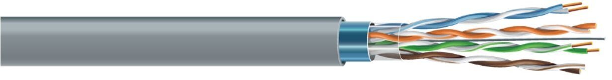 ECG LAN tinklo kabelis FTP 5e (wewnętrzny, ekranowany, PVC, 305m, Eca)